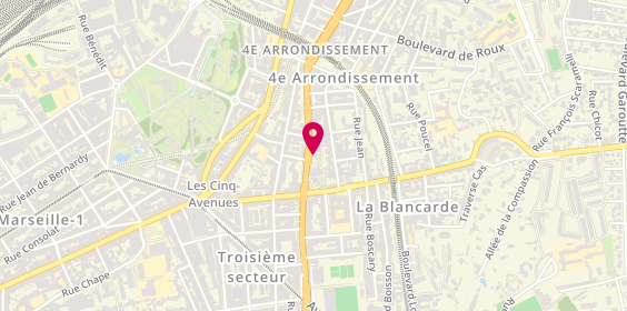 Plan de Relais du Jarret, 70 boulevard Françoise Duparc, 13004 Marseille