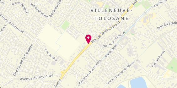 Plan de Villeneuve Lavage, 45 Rue Saint Laurent, 31270 Villeneuve-Tolosane