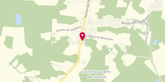 Plan de Garage Aguer, 3736 Route de l'Europe, 40390 Saint-Laurent-de-Gosse
