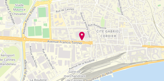 Plan de Le Dauphin Bleu, 140 avenue Francis Tonner, 06150 Cannes