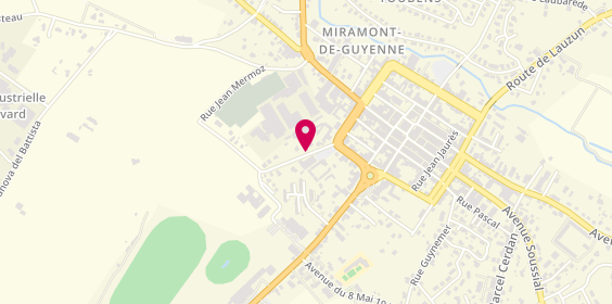 Plan de Planete Lavage, 82 Rue Mermoz, 47800 Miramont-de-Guyenne