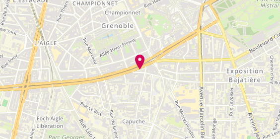 Plan de Relais Grenoble Foch, 1 Boulevard Maréchal Foch, 38100 Grenoble