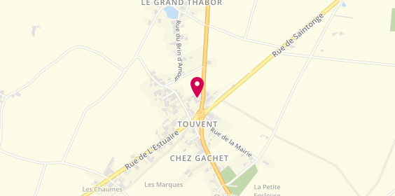Plan de Chez Chouchou, 69 Route Côte de Beauté, 17120 Boutenac-Touvent