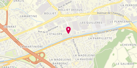 Plan de O'top Lavage, 272 Rue Jean Perrier Gustin, 73000 Bassens