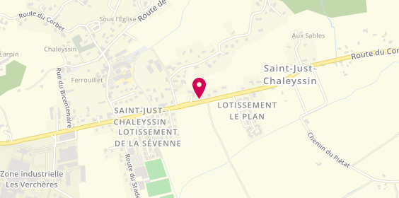 Plan de Access - TotalEnergies, 415 Route du Concordat, 38540 Saint-Just-Chaleyssin