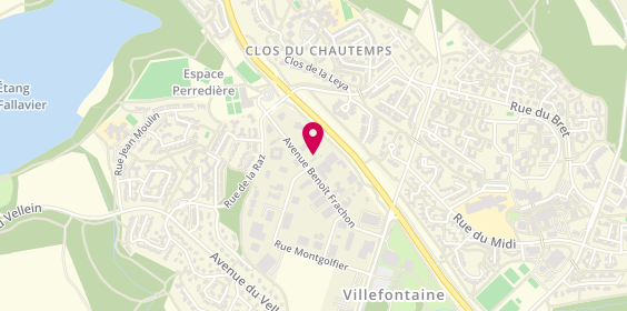 Plan de Elite Lavage, 8 avenue Benoît Frachon, 38090 Villefontaine