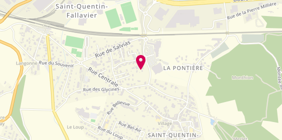 Plan de RVR Lavage, Rue Muguets, 38070 Saint-Quentin-Fallavier