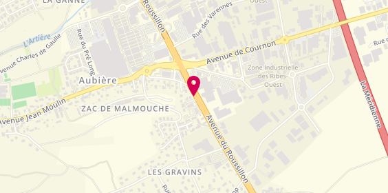 Plan de Self -Lavage Service, Centre Commercial Auchan
Avenue du Roussillon, 63170 Aubière