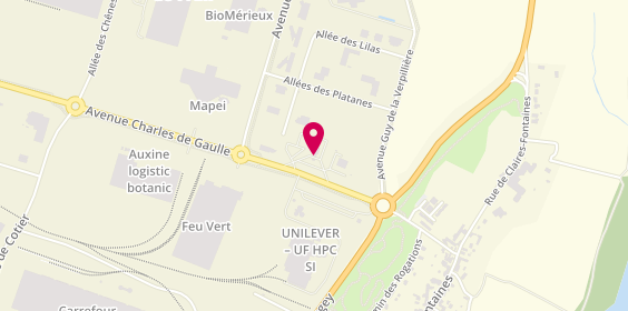 Plan de Total Station Services, Rue Charles de Gaulle, 01150 Saint-Vulbas