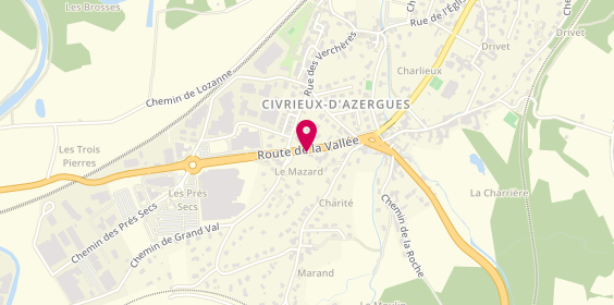 Plan de Hydrostar, Route de la Vallée, 69380 Civrieux-d'Azergues