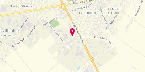 Plan de Station lavage La Grenouille, 13 Allée de Saumur, 86170 Neuville-de-Poitou