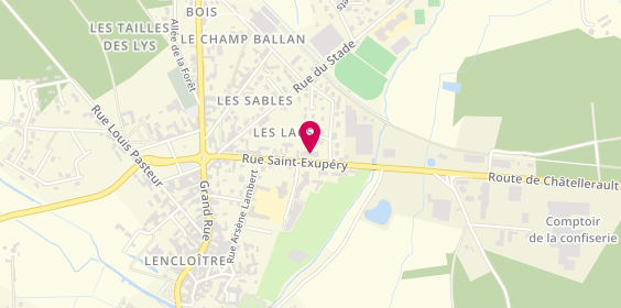 Plan de Access - TotalEnergies, 23 Rue Saint-Exupéry, 86140 Lencloître