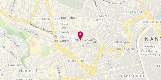 Plan de Garage de la Bastille, 13 Rue de la Bastille, 44000 Nantes