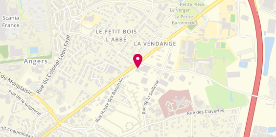 Plan de Flash Wash, 158 avenue Victor Châtenay, 49124 Saint-Barthélemy-d'Anjou