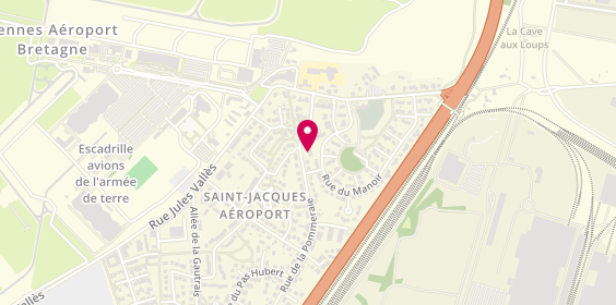 Plan de Chris'tal'services, 9 Rue de la Pommerais, 35136 Saint-Jacques-de-la-Lande