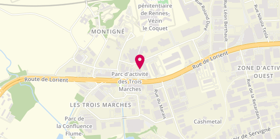 Plan de Parebrise Rennais, 11 Rue du Lieutenant Colonel Dubois, 35132 Vezin-le-Coquet
