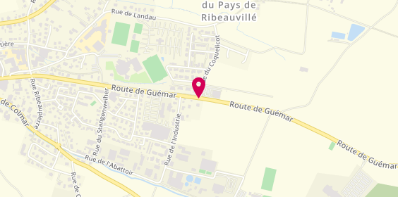 Plan de Auto Matic Lavage, 66 Route Guémar, 68150 Ribeauvillé