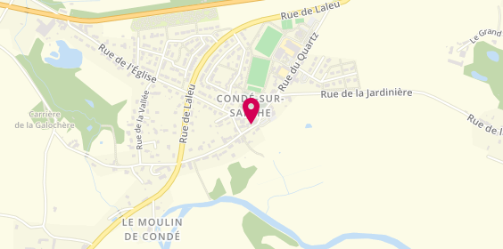 Plan de Alencon Auto-Lavage, Centre Commercial Carrefour, 61250 Condé-sur-Sarthe