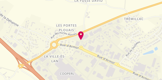 Plan de Es Lan Lavage, 3 Rue des Gastadours Maroué, 22400 Lamballe-Armor