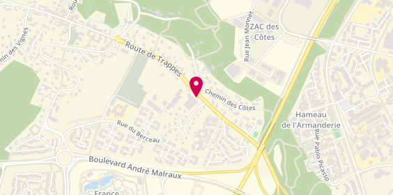 Plan de Access - TotalEnergies, 34 Route de Trappes, 78990 Élancourt