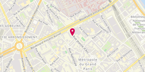 Plan de Eg, 85 Rue Jeanne d'Arc, 75013 Paris