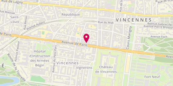Plan de Esso, 44 avenue de Paris, 94300 Vincennes