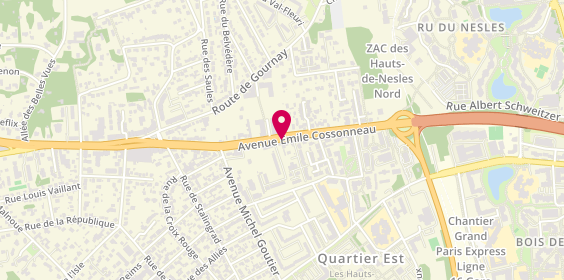 Plan de Avenue Auto Clean, 162 avenue Emile Cossonneau, 93160 Noisy-le-Grand