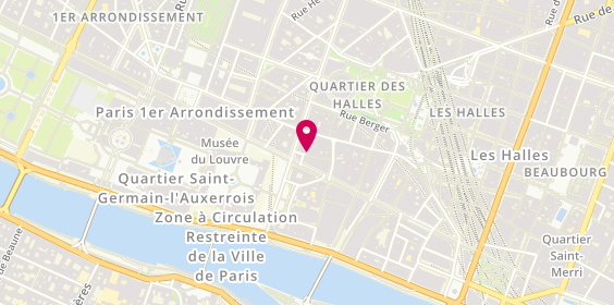 Plan de Halles Garage Réparations, 10 Rue Bailleul, Bis, 75001 Paris
