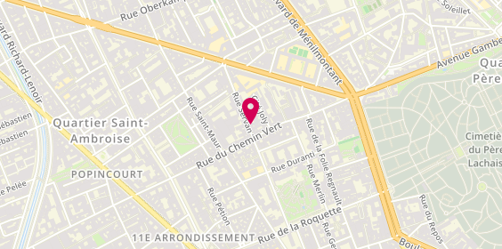 Plan de Tima Clean, 38 Rue Servan, 75011 Paris