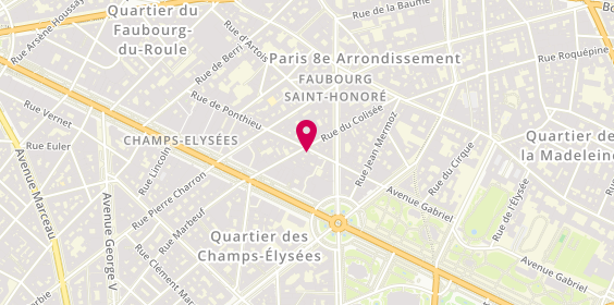 Plan de Parking le Relais de Ponthieu, 25 Rue de Ponthieu, 75008 Paris
