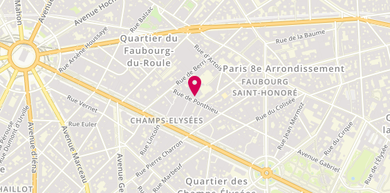 Plan de Parking Claridge Champs-Elysées, 60 Rue de Ponthieu, 75008 Paris