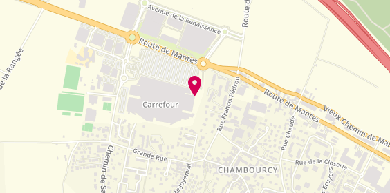 Plan de AutoClean Express Carrefour Chambourcy, Route de Mantes, 78240 Chambourcy