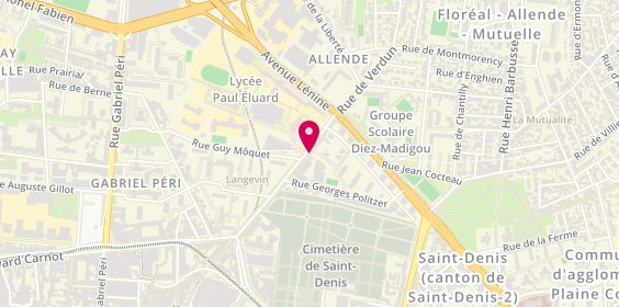 Plan de Elephant Bleu, 14 Avenue Jean Moulin, 93200 Saint-Denis