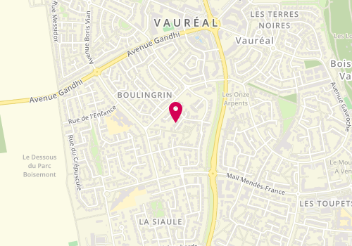 Plan de MMD WASH - Lavage de voiture à domicile, 38 Rue des Sarments, 95490 Vauréal