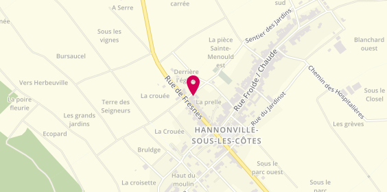 Plan de Clean & Covering Automobiles, 2 chemin de la Chapelle, 55210 Hannonville-sous-les-Côtes