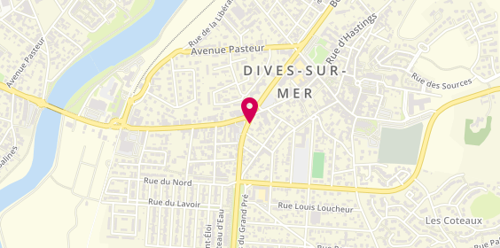 Plan de Dives Auto-Lavage, Maurice Thorez, 14160 Dives-sur-Mer