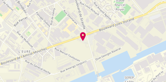 Plan de Relais Amiral Mouchez, 174 Boulevard Amiral Mouchez, 76600 Le Havre