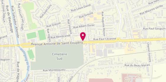 Plan de Auto Sport Clean, 109 avenue Antoine de Saint-Exupéry, 62100 Calais